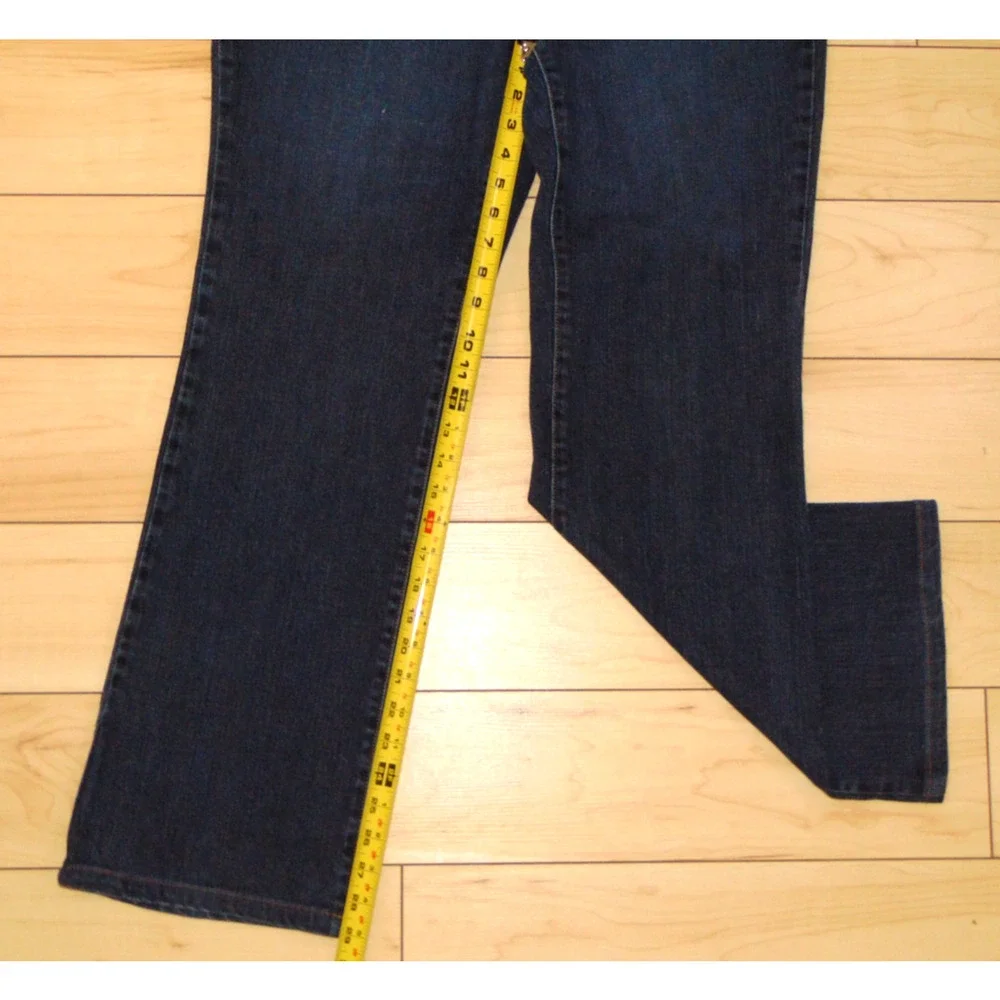 Michael Kors Bootcut Jeans Dark Wash Beaded Embellished Size 16 18 Plus